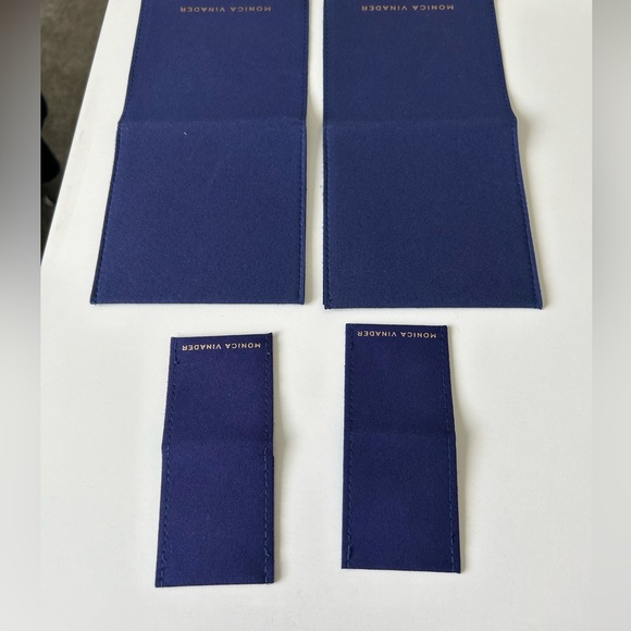 Set of 4 Monica Vinader Jewelry Sleeves and 1 Polishing Cloth - Picture 4 of 9